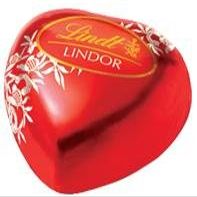 50 LINDT Lindor Milk Chocolate Heart Truffles with Smooth Melting Filling