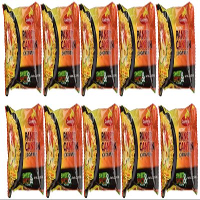 Lucky Me Pancit Canton Chow Mein, Sweet and Spicy, 10 Count
