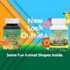 NaturesPlus Animal Parade Tummy Zyme Childrens Digestion Support - Active Enzymes, Lactase, Live Probiotics - Vegetarian, Gluten Free - Tropical Fruit Flavour, 90 Chewables view 2