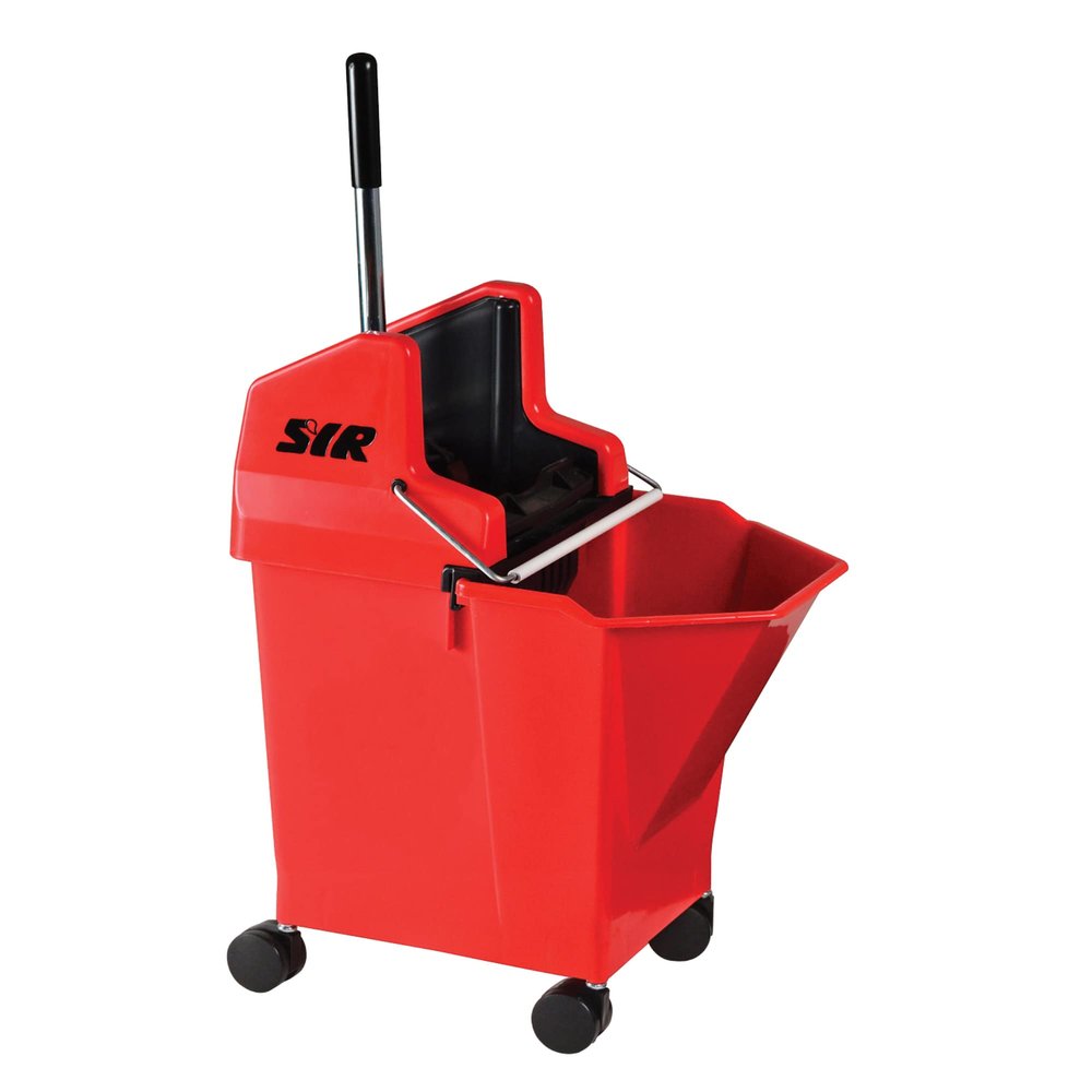 Professional SYR Kentucky style Lady Bug Mop Bucket (RED) with Wringer