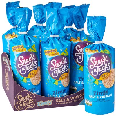 Snack a Jack Salt and Vinegar, 126 g (Pack of 8)