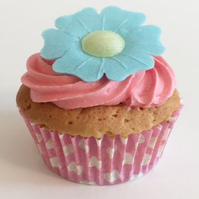 12 Blue Poppies- Beautiful Edible 3D Wafer Cake Decorations