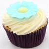 12 Blue Poppies- Beautiful Edible 3D Wafer Cake Decorations view 3