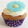 12 Blue Poppies- Beautiful Edible 3D Wafer Cake Decorations view 4