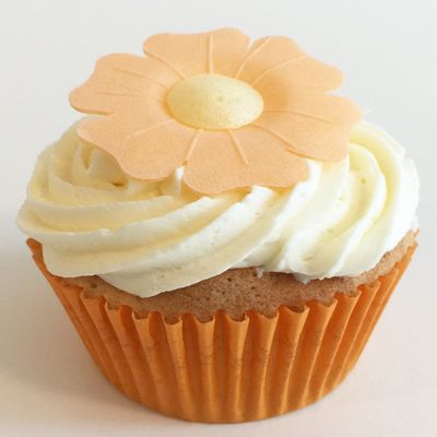12 Orange Poppies- Beautiful Edible 3D Wafer Cake Decorations
