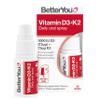 BetterYou Vitamin D3 K2 Oral Spray, Fast Acting Vitamin D 3000 IU + Vitamin K2 (MK7) Supplement, Supports Bones, Teeth, Immune System & Blood Clotting, 1-Month Supply, Natural Peppermint Flavour view 1