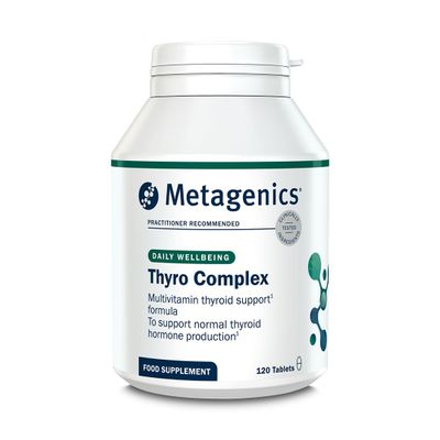 Metagenics Thyro Complex - Multi-Nutrient Complex with Iodine, Selenium, Tyrosine, Zinc and B Vitamins - for Normal Thyroid Function Support - 120 Tablets