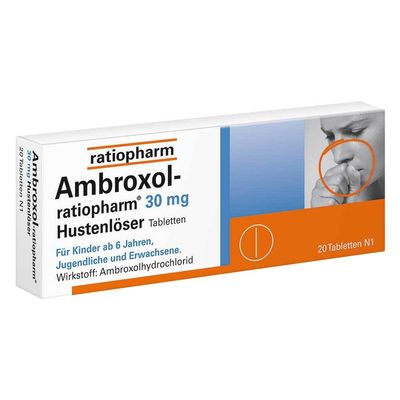 Ambroxol-ratiopharm 30 mg Hustenlser Tabletten, 20 pcs. Tablets