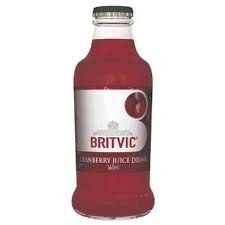 Britvic Cranberry Juice 24x160ml Glass Bottles