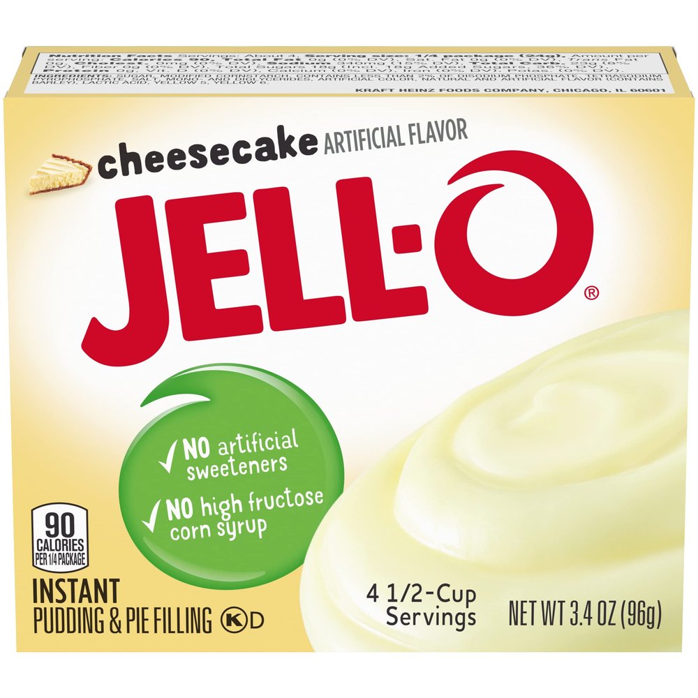 Jell-O Cheesecake Flavored Instant Pudding & Pie Filling, 3.4 oz Boxes (3 Pack) by N/A