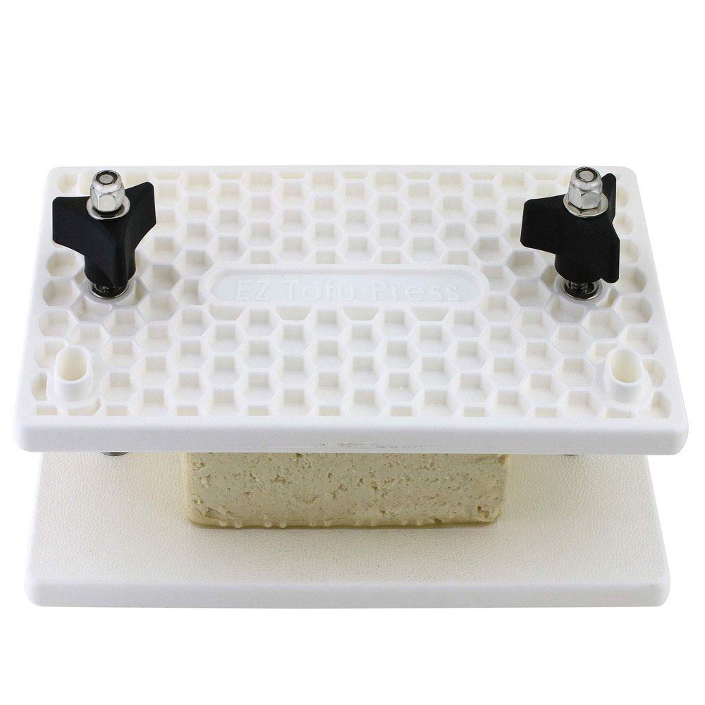 EZ Tofu Press Removes Water From Tofu in 15 minutes Provides Better Flavor Absorbtion