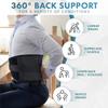 Actesso Advanced Lower Back Support Brace Lumbar Belt Posture corrector - Back Pain Relief (S, Black) view 2