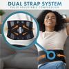 Actesso Advanced Lower Back Support Brace Lumbar Belt Posture corrector - Back Pain Relief (S, Black) view 3