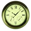 Poolmaster 52603 Bronze Finish Metal Outdoor Clock, Thermometer and Hygrometer Combo, 18Inch Diameter view 1