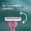 Gillette Simply Venus3 Disposable Razors for Women With 3 Blades, Moisture Strip for Smooth and Protected Skin, Pack of 4 view 4