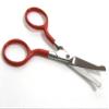 Baby Nose Hair Scissors in Red - 9 cm view 2