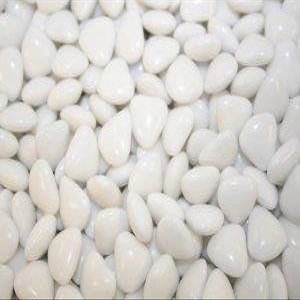 White MINI Heart Chocolate Dragees Wedding Favours X500