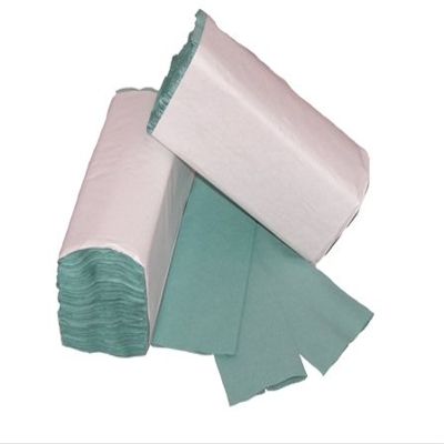 200 x Green 1 PLY C-FOLD Paper Hand Towels Multi Fold