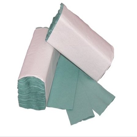 200 x Green 1 PLY C-FOLD Paper Hand Towels Multi Fold