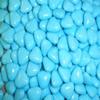 Blue MINI Heart Chocolate Dragees Wedding Favours X250 view 1