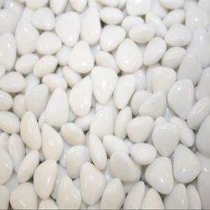 White MINI Heart Chocolate Dragees Wedding Favours X300