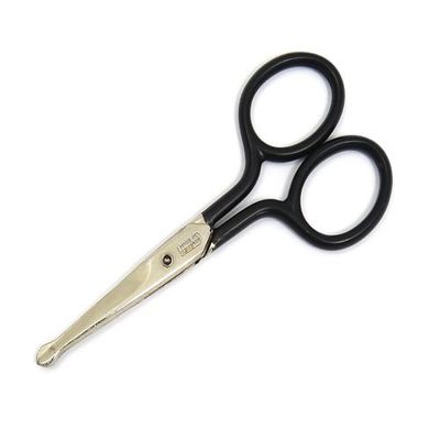 Baby Scissors Nose Hair Scissors 3.5" - 9.5 cm - Black Handle
