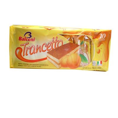 Balconi Trancetto Apricot Cake Bars 28 g (Pack of 15, 10 Pieces Each)