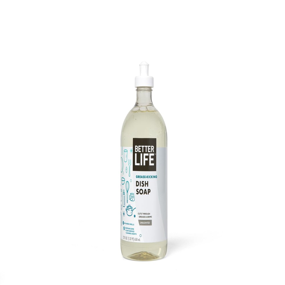 Better Life Dish Soap, Unscented, 22 Ounces