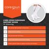 Cushioned Core-Spun Mild Support Sock Size: 2X-Large, Colour: Black view 4