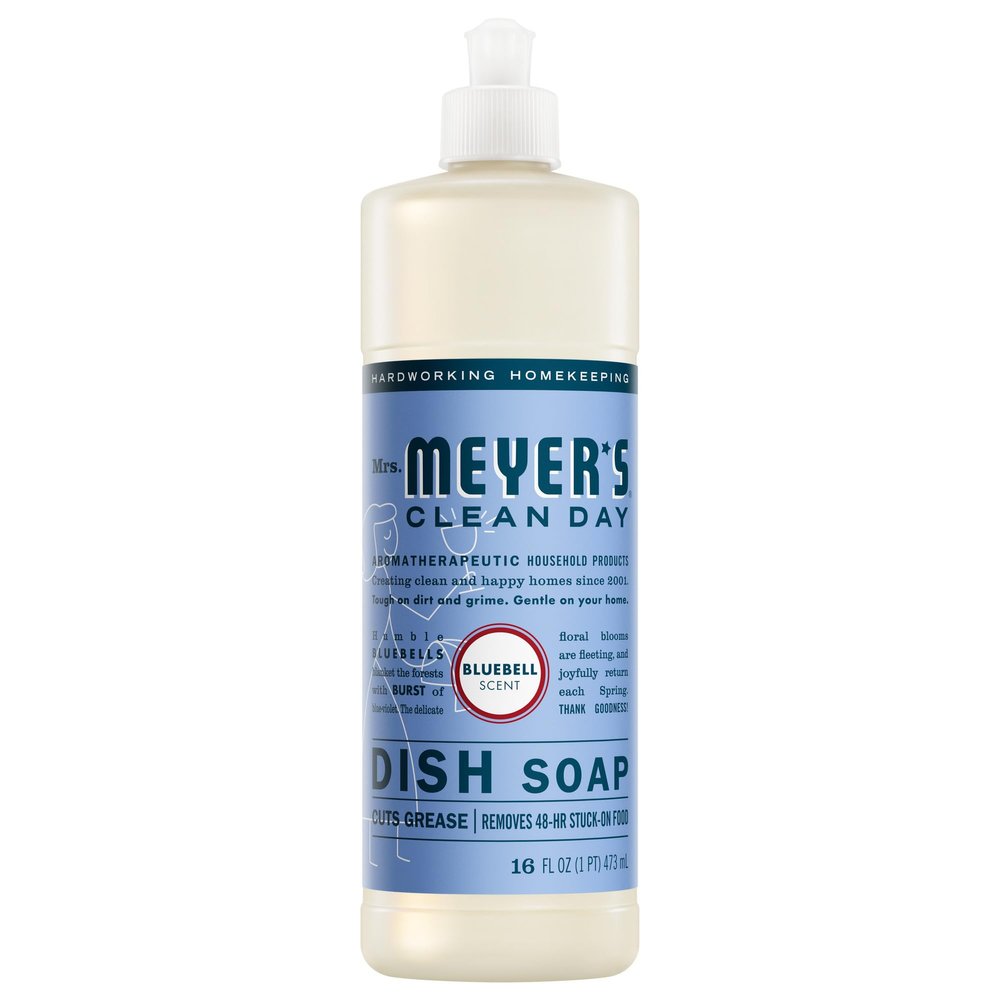 Mrs. Meyer's Clean Day Dish Soap, Bluebell, 16 fl oz