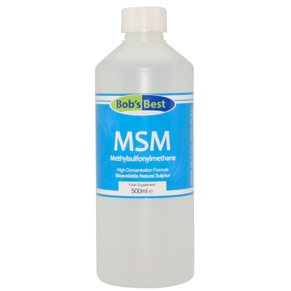 MSM Liquid Bioavailable Natural Sulphur Supplement High Concentration Formula Methylsulfonylmethane - 500ml (Half Litre)