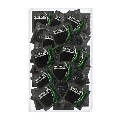 100 Premium Condoms Vitalis Sensitive - The Condom with More Feeling and Fun