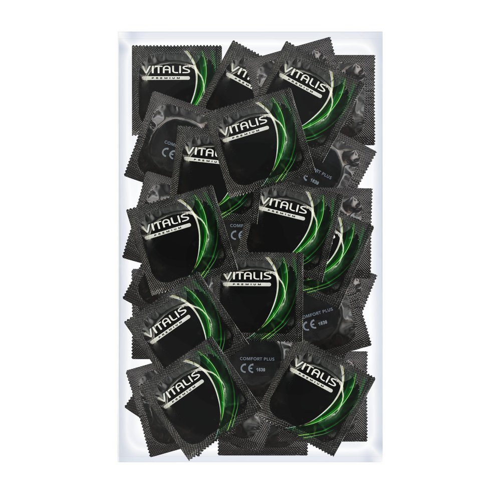 100 Premium Condoms Vitalis Sensitive - The Condom with More Feeling and Fun