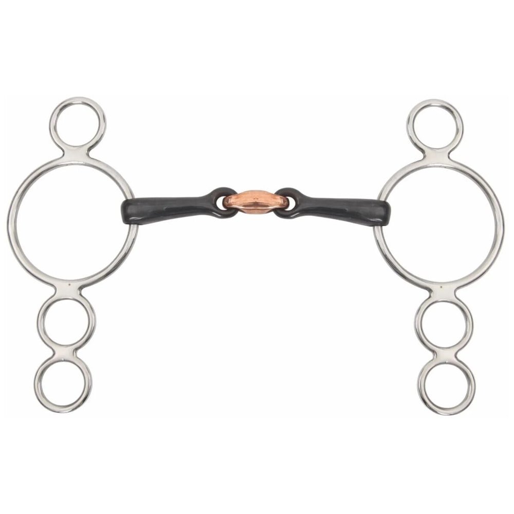 Shires Equestrian - 3 Ring Dutch Gag With Lozenge - S/steel - Size: 5