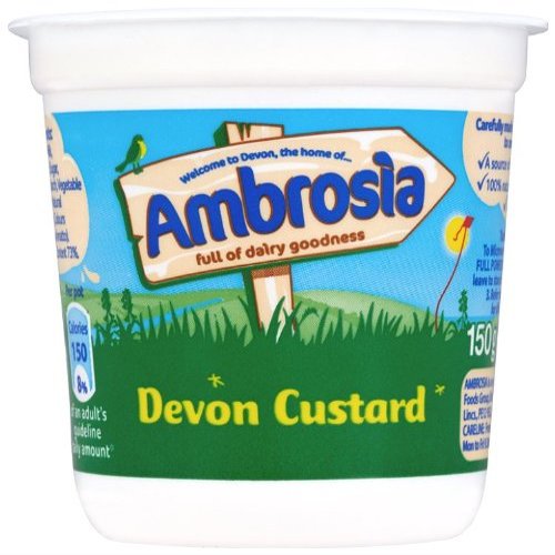 Ambrosia Devon Custard 150 g (Pack of 12)