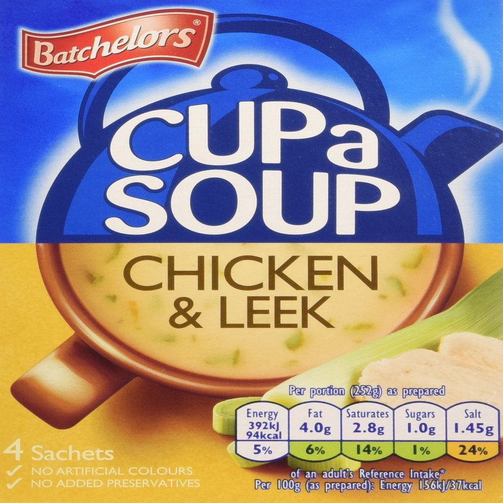 Batchelors Cup a Soup Chicken and Leek 4 Sachets 86 g (Pack of 9)