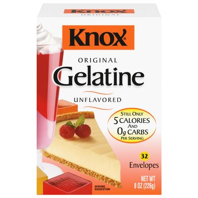 Knox Original Unflavoured Gelatine 32 Envelopes 226g