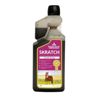 Global Herbs Skratch Liquid Equine Itch Relief & Skin Support 1 Litre