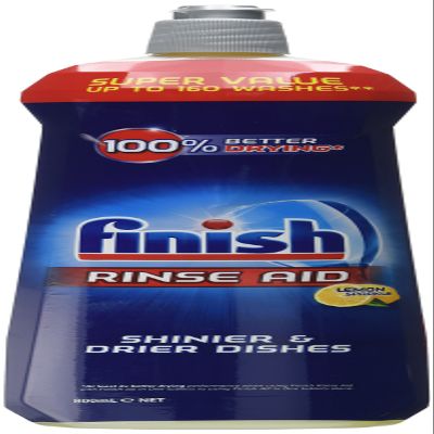Finish Rinse Aid 800 ml - Lemon Sparkle, Pack of 2(Packaging May Vary)