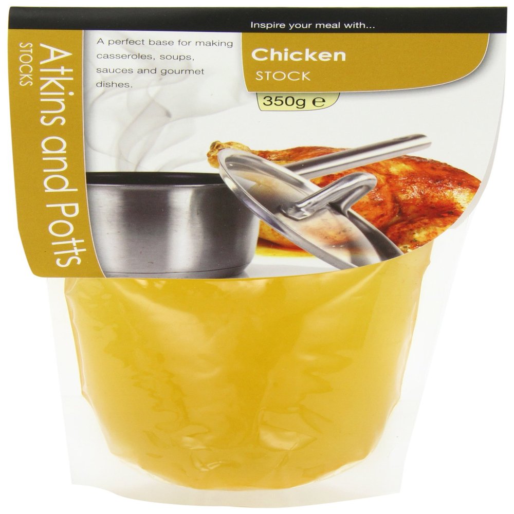 Atkins and Potts Chicken Stock 350 g (Pack of 6)