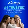 Always Maxi Feminine Pads for Women, Size 2 Long Super Absorbency, with Wings, Unscented, 60 Count view 3