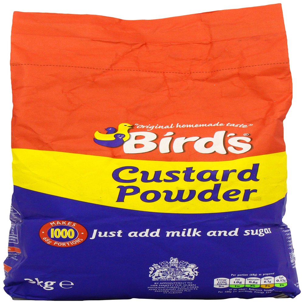 Birds Original Homemade Taste Custard Powder Dessert Mix  Easy to Prepare & Smooth Texture 3 Kg Tub (Pack of 1)