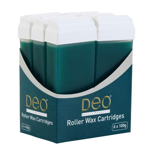 8704 - Deo Roller Wax Waxing Cartridge Refill Depilatory Large Head 100ml Tea Tree x 6
