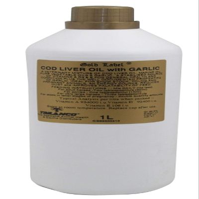 Gold Label Unisex's GLD0022 Cod Liver Oil with Garlic, Clear, 1 Litre
