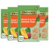 Twinings Mango and Lychee Green Tea, 80 Tea Bags (Multipack of 4 x 20 Tea Bags) view 1