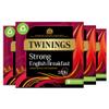 Twinings English Strong Breakfast Tea | Bold, Lively & Full of Flavour Black Tea | Multipack Bulk Buy, 320 (4 x 80) Biodegradable Tea Bags view 1