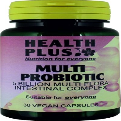 Health Plus Multi Probiotic 5 Billion High Strength Multi-strain Probiotic Digestive Health Supplement - 30 Gelatin Free Capsules