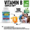 Seuren Nutrients | Vitamin B Complex 100 Tablets | high dose B Complex | Gluten Free | Lactose Free | Sugar Free 100% Natural view 2