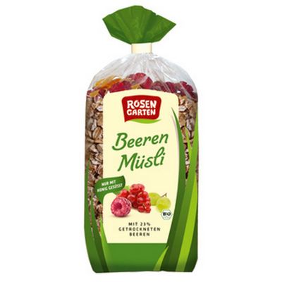 Muesli with 23% forest fruit ORGANIC 750g Rosengarten