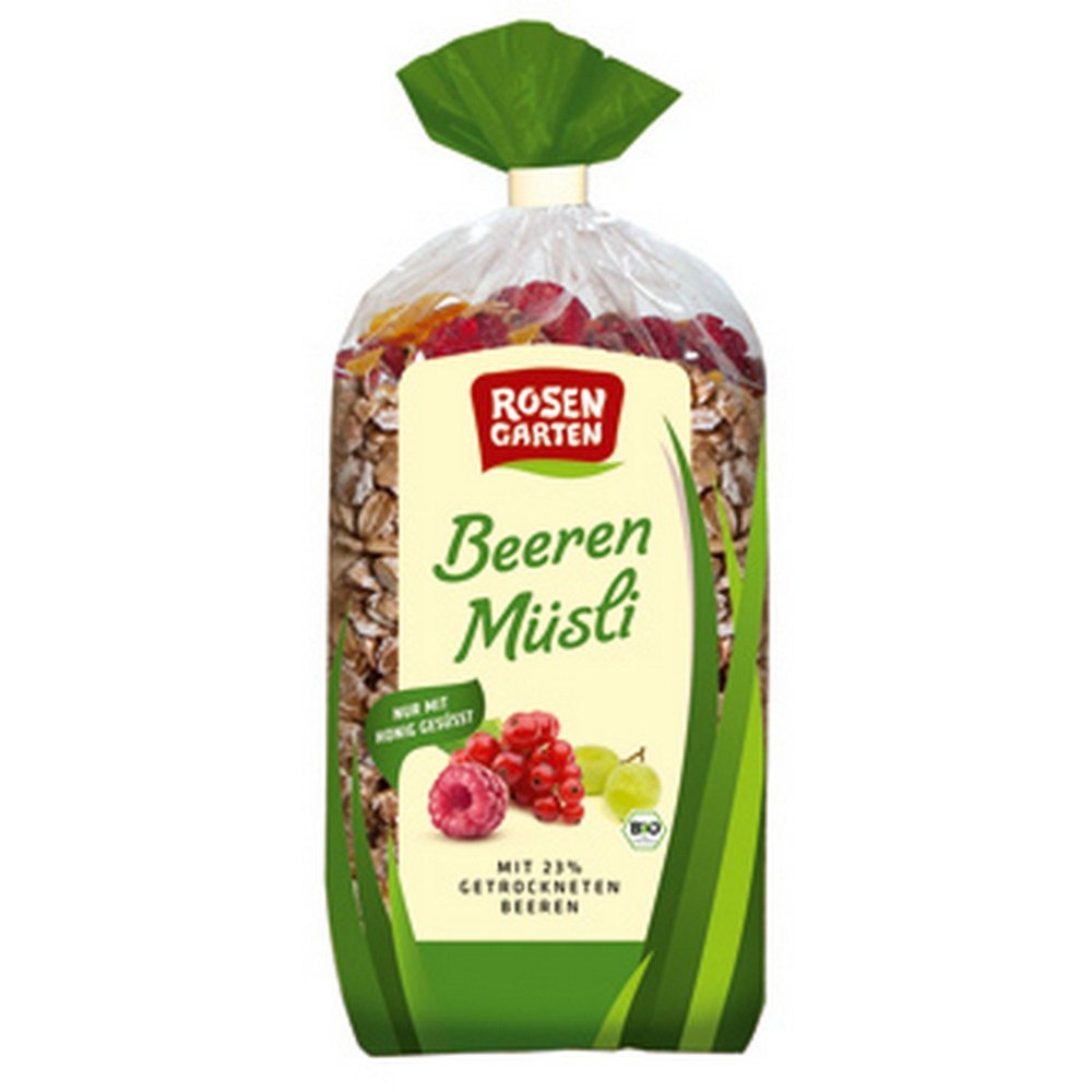 Muesli with 23% forest fruit ORGANIC 750g Rosengarten